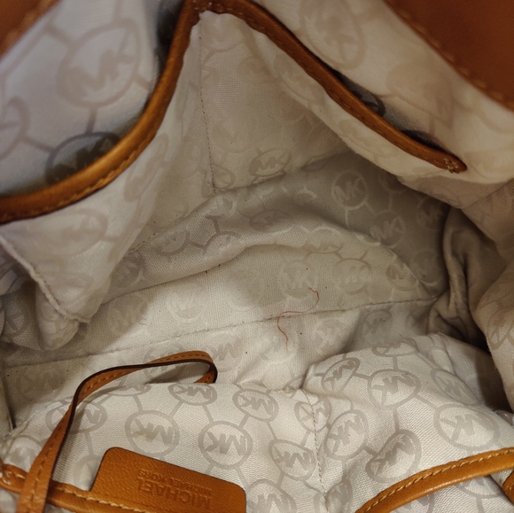 MK Michael Kors Hamilton Camel Brown Leather Large Tote - Picture 5 of 13